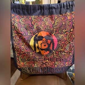 Skechers Snoop Dog Black and Red Paisley Nylon backpack